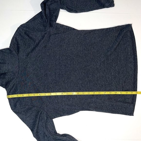 Lauren Ralph Lauren - Women's Size XL - Dark Grey Top - Cowl Neck Long Sleeve - Picture 9 of 10